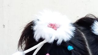 Baby girl hair style.
