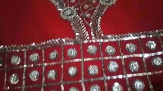 hand embroidery designs for dresses | Moti Sitari jari nag installation tutoria