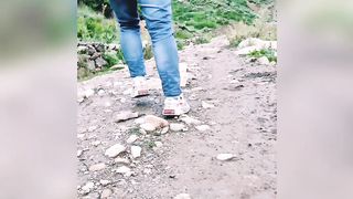 Kashmir forests and rivers scene