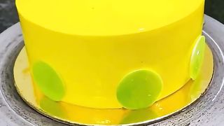 Yellow cake design ideas/ easy homemade cake decoration ideas/cake decorating ideas/cake/cake design
