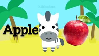 A for Apple ???? B for Ball E for Elephant Rhymes animation abc