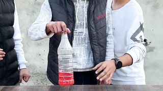 Extreme Funny Flip The Bottle Challenge Food Challenge