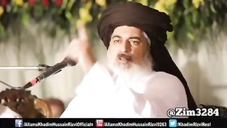 مولانا خادم حسین رضوی صاحب کا بیان
