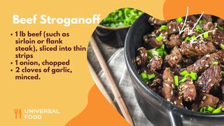 Russian Beef Stonganoff