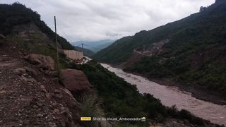 Timelapse of River Jehlum and Rainy weather.