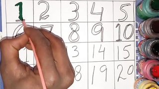How Trace Numbers  for Kids |writing tracing practice numbers counting 123, 1 to 20