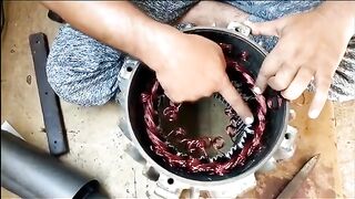900 RPM three phase motor connection