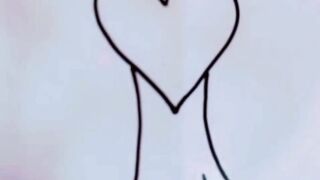 Drawing with love❤️birddrawing with heart❤️shape