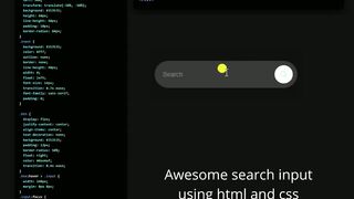 Awesome search input using html and css