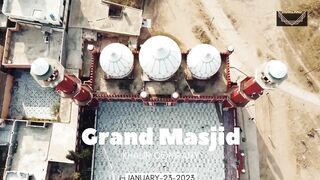 Aerial shots of Grand Masjid Khaur | Jamia Masjid Khaur | 4k