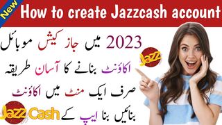 how to create jazzcash account 2023/ how to make Jazzcash account | Jazzcash account bnane ka tarika