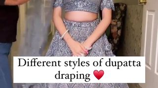 Dupeta draping style