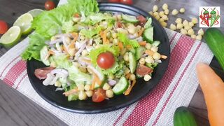 Protein salad Recipe/Best weightloss salad Recipe/Healthy Green salad/Protein salad by Mirchi/