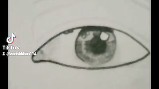Realistic eye sketch