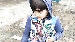 Cute Pathan baby in good mood