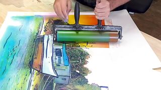 Color mingle on my latest artwork #art #artwork #artistrts