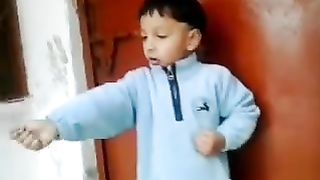 Cute kids marshal arts training