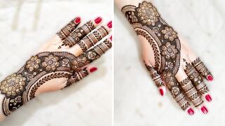 Heavy Party Henna Design For Back Hand || Negative Inverse ||Sam Henna Creations