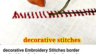 decorative Embroidery Stitches border embroidery design puntadas decorativas