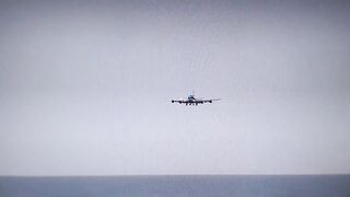 Super nice landing Boeing 747-400. Video 2023