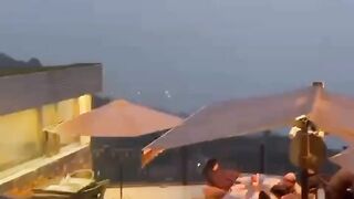 Enjoy the evening with rain
