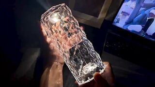 Nordic Crystal Lamp USB Table Lamps Bedroom Touch Dimming Atmosphere Diamond Night Light Rose Projector Lamp Decor
