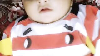 Cute baby fun time