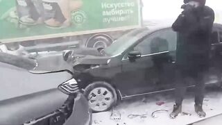 Массовое ДТП произошло в Башкирии на трассе Уфа-Оренбург.
