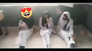 School life girl very happy