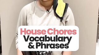 House Chores Vocabulary & Phrases _ Daily Use English Words _ English Speaking Practice #shorts