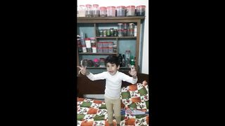 My son in my tibb and dancing