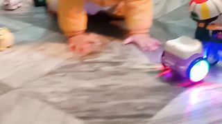 Baby fun with toys