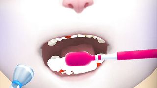 Talking tom Angela2 Teeth cleaning step