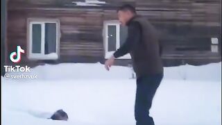 the taxi driver saves the boy.