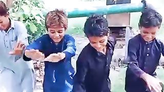 boys dance in in village panjab pakistan