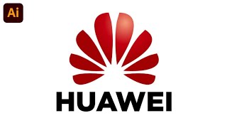 How to Make Huawei Logo in Adobe Illustrator