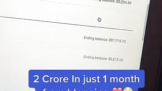Power of freelancing | 1 month income from blogging