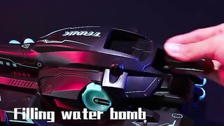 Rc drift water bomb tank car light music toy tank toy remote control drift rc car