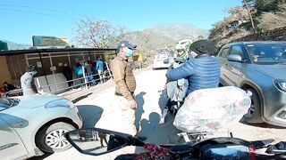 Stopped by POLICE because of Exhaust Sound  Abb Auli Mai Ye Kya Kar Diya