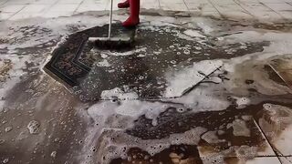 "You Wont Remove All The Stains" Hold My Beer ! Satisfying Dirty Rug Cleaning