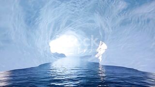 Australia mountain with ice water
