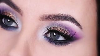 Golden** Smoking eye make up**