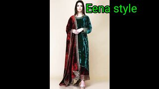 Latest Pakistani dress design for winter, Pakistani fashion 2023