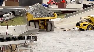 Road Material Loaded Vehicle