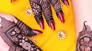 Trending bridal mehndi///trending mehndi designs///kashees mehndi