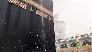 Beautiful View of Rain at Khana kabaa