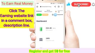 Free earning website| Daily withdrawal