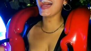 Girl expression nipslip video