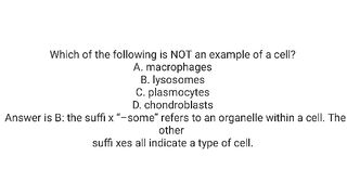 Examination Questions & Answers Anatomy and physiology