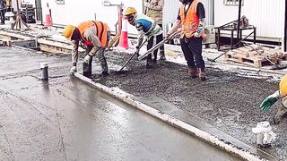 Concrete casting activity